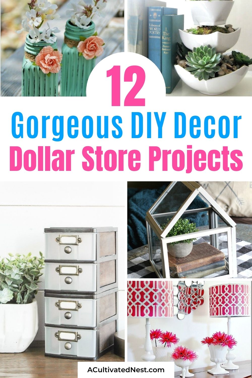 12 DIY Dollar Store Home Decorating Projects