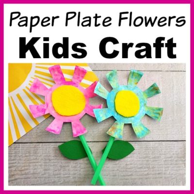 Paper Plate Flowers Kids Craft