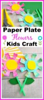 Adorable Paper Plate Flowers Kids Craft- Fun Spring Craft for Kids!