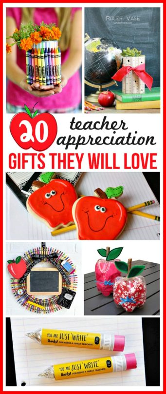 20 DIY Teacher Appreciation Gifts They Will Love- Easy Gifts for Teachers!