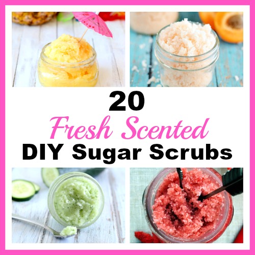 20 Fresh Scented DIY Sugar Scrubs- If you want to relax with a delicious smelling homemade sugar scrub, you have to try some of these! They smell delicious, and will leave your skin smooth, shining, and beautiful! | how to make your own sugar scrubs, spring sugar scrubs, summer sugar scrubs, #sugarScrub #bodyScrub #beauty #diyBeautyProduct #ACultivatedNest