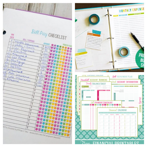 25 Free Budget Worksheet Printables- An easy way to get your budget binder set up is with free printable budgeting forms! Here are some great ones to get you started keeping track of your finances! | Living on a budget, frugal living, budget binder, financial printables #waysToSaveMoney #moneySavingTips #budgeting #freePrintables #ACultivatedNest