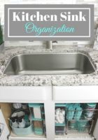 How To Organize Under The Kitchen Sink- A Cultivated Nest