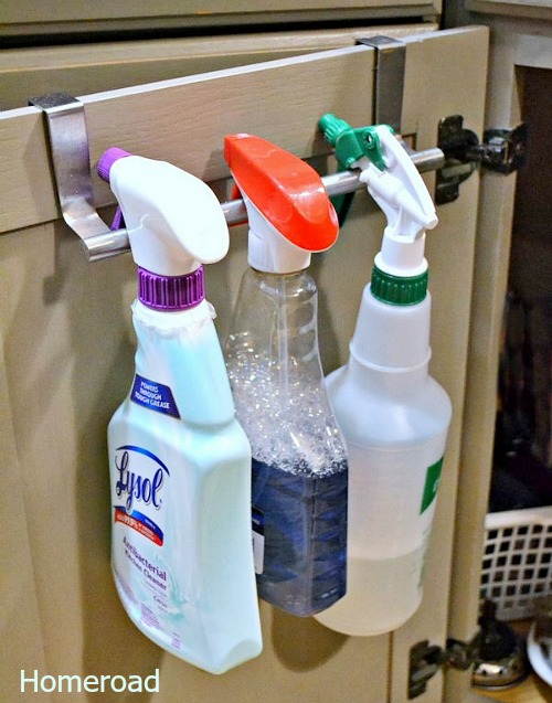 10 Under-Sink Kitchen Organizing Hacks- Tired of it being messy and disorganized underneath your kitchen sink? Then you need to check out these 8 genius under-sink organizing hacks! | kitchen organizing ideas, #organization #organizingTips #kitchenOrganization #homeOrganization #ACultivatedNest