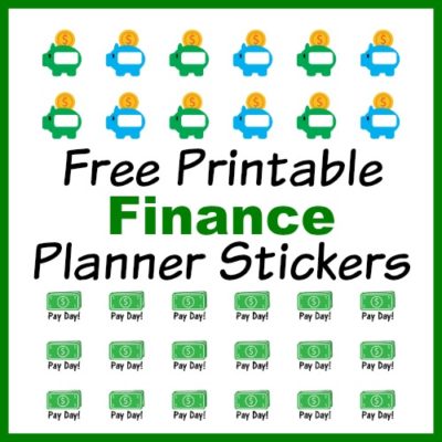 Free Printable Finance Planner Stickers