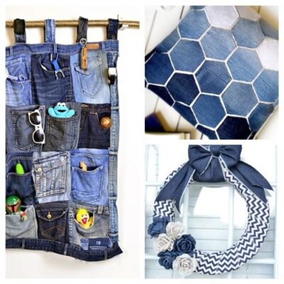20 Thrifty Upcycled Denim Projects