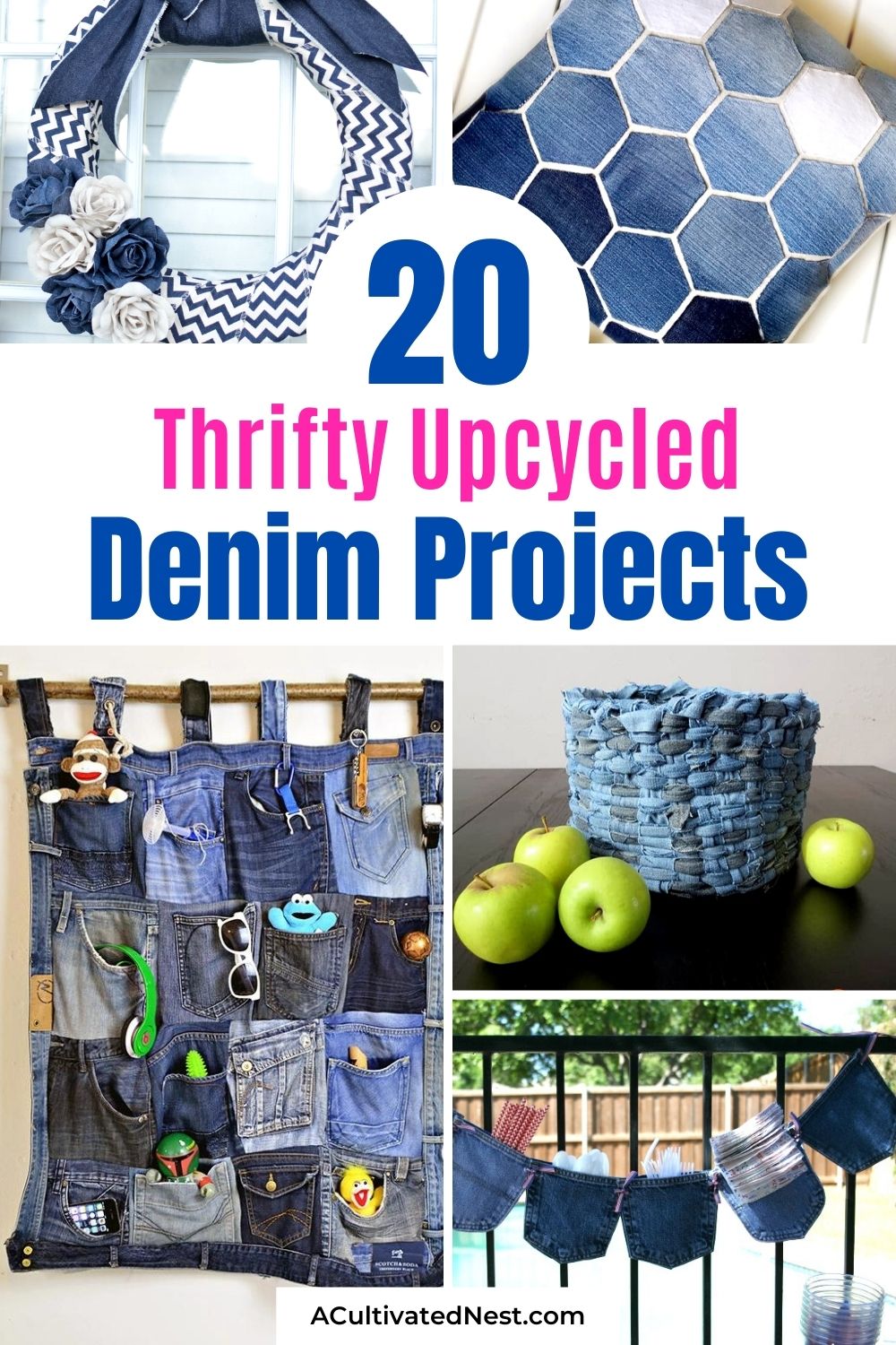 20 Thrifty Upcycled Denim Projects