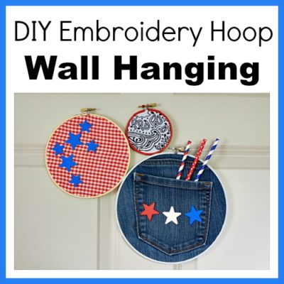DIY Embroidery Hoop Wall Hanging