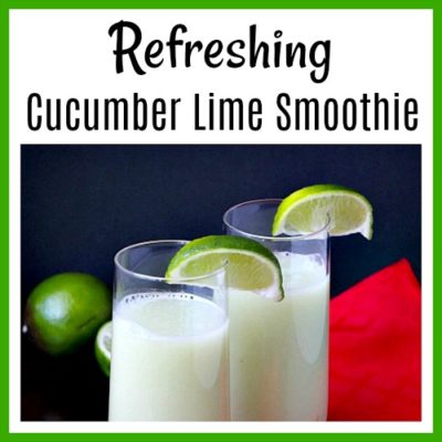 Refreshing Cucumber Lime Smoothie