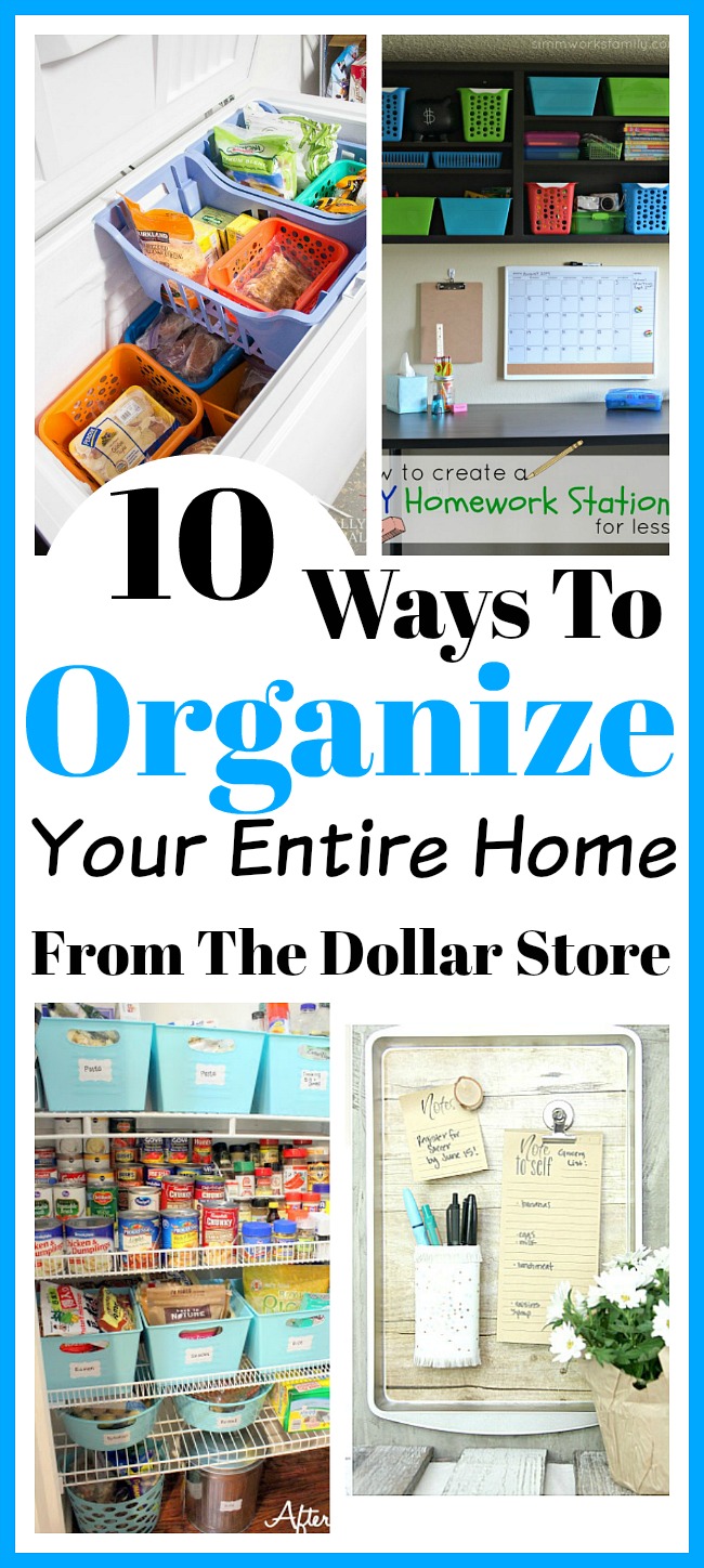 Ways To Organize Your Entire Home From The Dollar Store