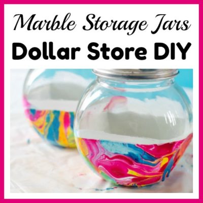 Marble Storage Jars Dollar Store DIY
