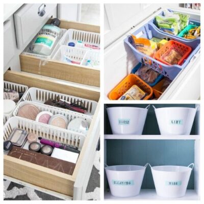 10 Ways To Organize Your Entire Home From The Dollar Store