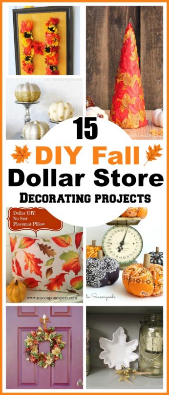 15 DIY Fall Dollar Store Home Decor Projects