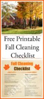 Fall Cleaning Checklist &amp; Free Printable Cleaning Schedule