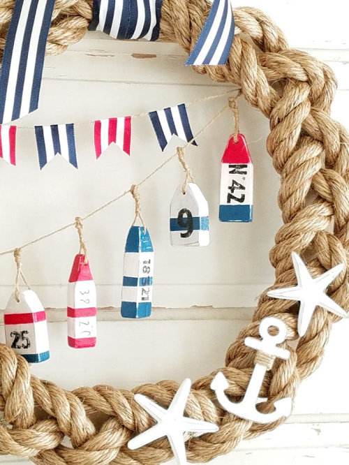 DIY Nautical Buoy Hamptons Beach House Decor —