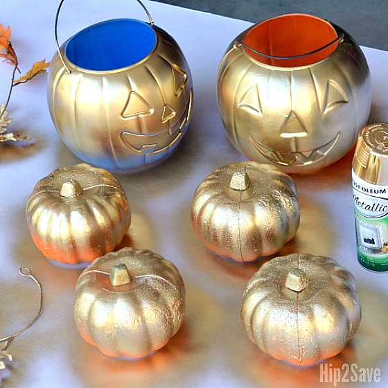 15 Fall Dollar Store DIY Decor Projects- You can add a little autumn warmth to your home's decor on a budget with these DIY fall dollar store home decor projects! | Dollar store crafts, DIY home decor projects, fall crafts, fall home decorating projects, decorating on a budget #dollarStoreDIY #craft #diyProjects #fallDecorating #ACultivatedNest