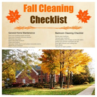 Fall Cleaning Checklist & Free Printable