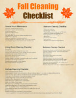 Fall Cleaning Checklist &amp; Free Printable Cleaning Schedule