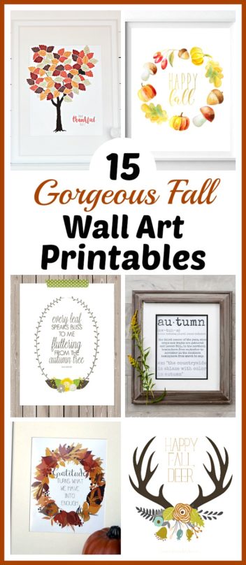 15 Gorgeous Fall Wall Art Printables- Free Autumn Art Prints