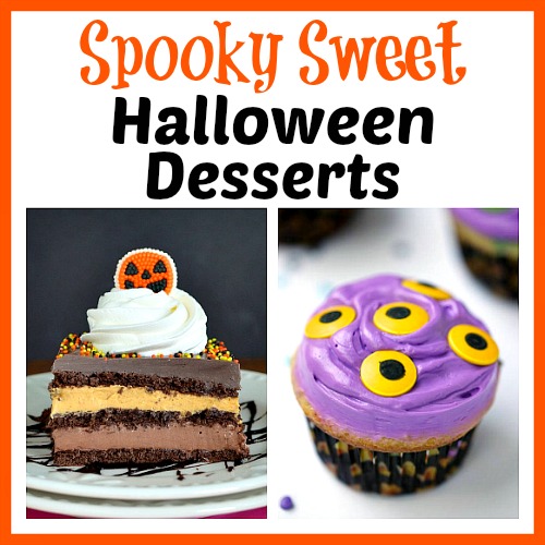 16 Spooky Sweet Halloween Desserts- Be creative and let your imagination loose this Halloween with these 16 fun Halloween desserts! There are so many delicious treats to choose from! | baking, cupcakes, cookies, cakes, donuts, pumpkins, monsters, food, #Halloween #dessertRecipes #baking #HalloweenRecipes #ACultivatedNest