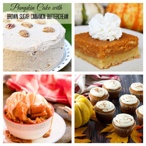 20 Completely Irresistible Pumpkin Fall Desserts- One of the best ways to celebrate fall is with pumpkin! If you want some new and delicious pumpkin recipes to enjoy this autumn, you have to check out these completely irresistible pumpkin desserts! | baking, food, fall recipes, treat, fall desserts, pumpkin bread, pumpkin pie, #fallRecipes #pumpkinPie #pumpkinBread #dessertIdeas #ACultivatedNest