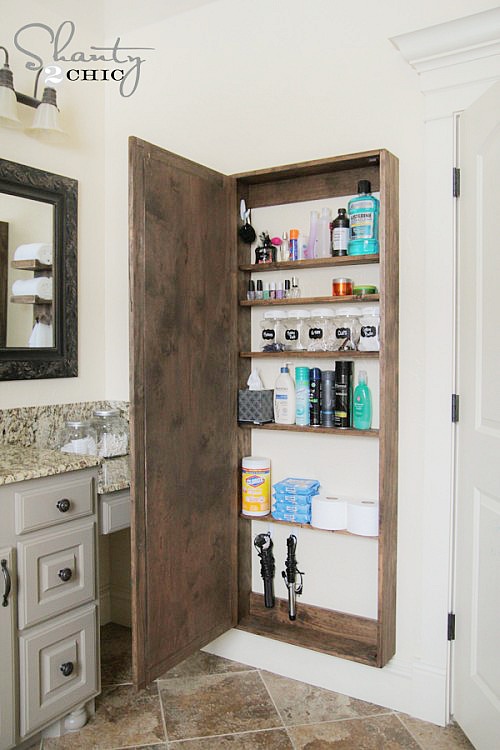 12 Bathroom Storage Solutions- What home couldn't use more storage in the bathroom? Check out these 12 creative bathroom storage solutions for some organizing ideas! | #organizingTips #homeOrganization #bathroomOrganization #bathroomStorage #ACultivatedNest