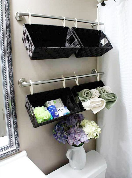 12 Bathroom Organizing Solutions- What home couldn't use more storage in the bathroom? Check out these 12 creative bathroom storage solutions for some organizing ideas! | #organizingTips #homeOrganization #bathroomOrganization #bathroomStorage #ACultivatedNest