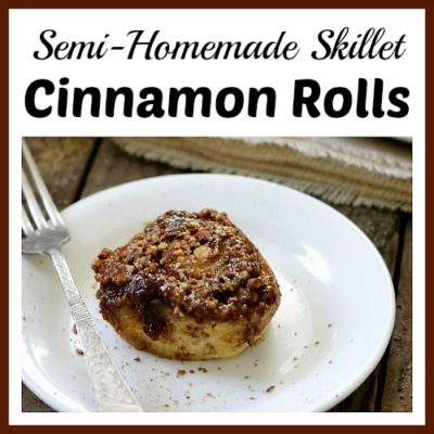Semi-Homemade Skillet Cinnamon Rolls