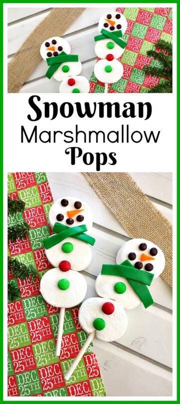 Snowman Marshmallow Pops- A Cultivated Nest