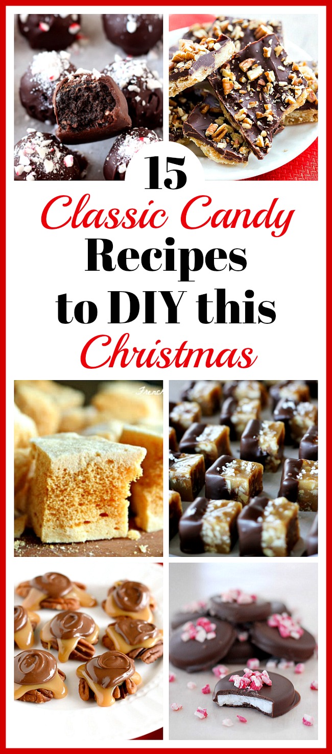 15 Classic Candy Recipes to DIY this Christmas- For a sweet treat this Christmas, make some of these 15 classic candy recipes! There are so many delicious candies to choose from! | #ChristmasRecipes #candyRecipes #dessert #dessertRecipes #ACultivatedNest