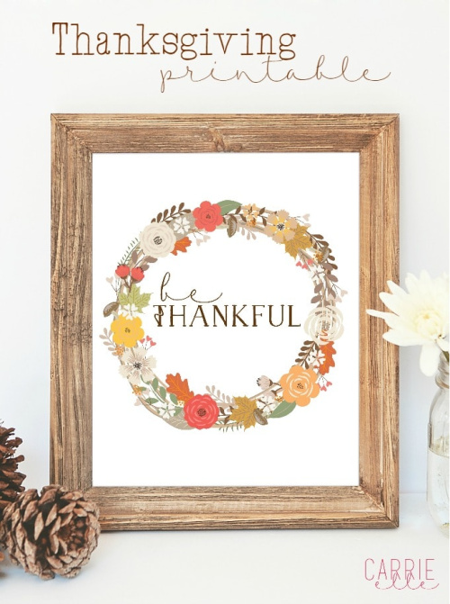 Free Thanksgiving Printables - Free Thanksgiving printables! Need some ideas to keep the kids busy on Thanksgiving? Or maybe a quick little something for your Thanksgiving home decor? #ACultivatedNest