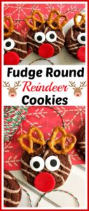 Fudge Round Reindeer Cookies- A Cultivated Nest