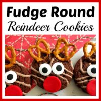 Fudge Round Reindeer Cookies