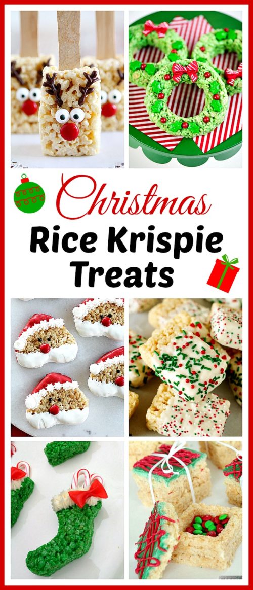 15 Homemade Christmas Rice Krispie Treats- A Cultivated Nest