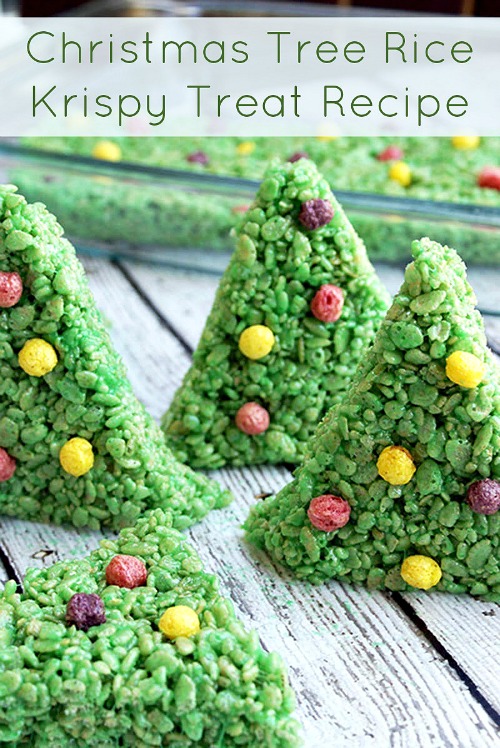 15 Christmas Rice Krispie Bar Recipes- A fun and delicious way to celebrate the holidays is with these homemade Christmas Rice Krispie Treats! | reindeer, wreath, Santa, elf, lumps of coal, #ChristmasRecipes #dessertRecipes #riceKrispies #desserts #ACultivatedNest