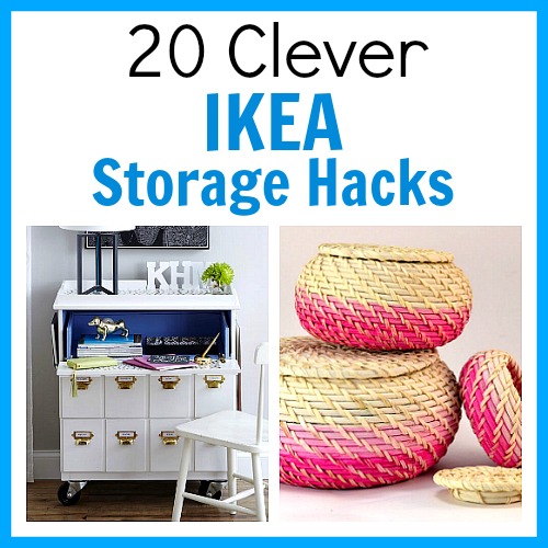 Organize Your Home: 20 Clever IKEA Storage Hacks- What better way to start the new year than with an organized home? Check out these 20 articles to help organize your home for the new year! | organizing tips, organize your home in a weekend, organize, #organizing #homeOrganization #ACultivatedNest