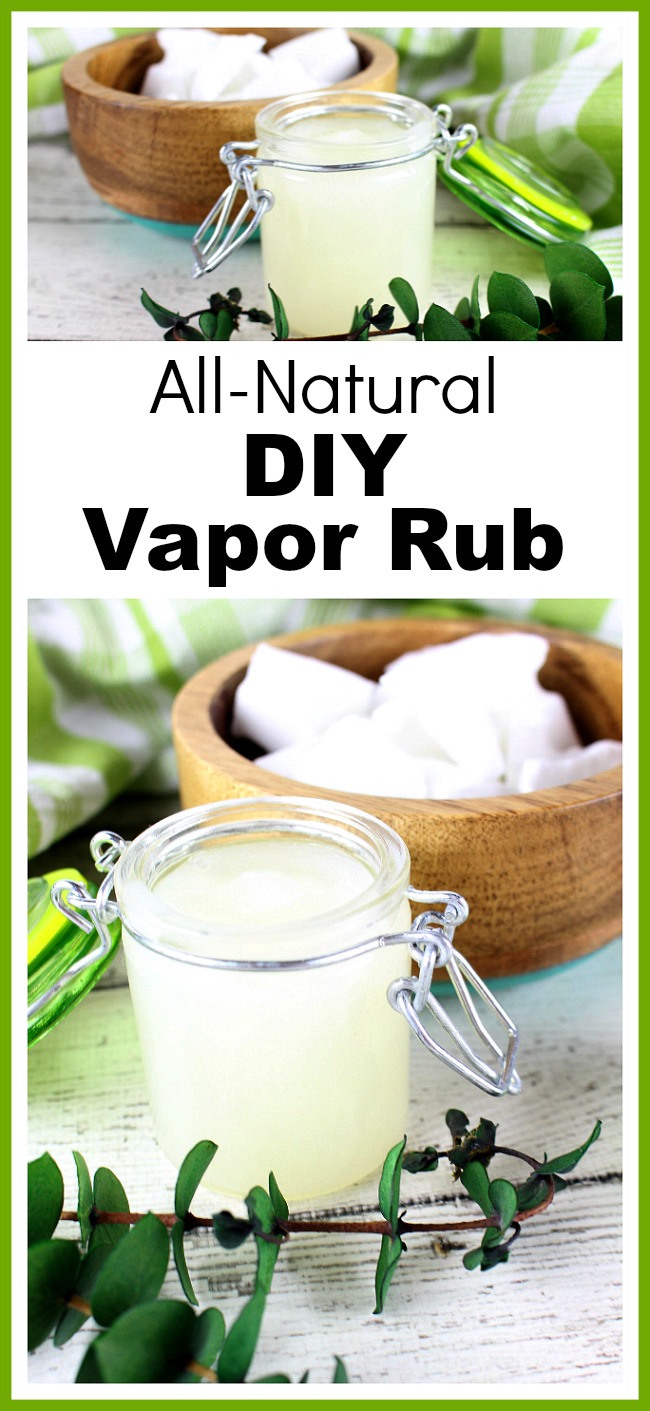 All Natural DIY Vapor Rub- The next time you have a cough or congestion, don't reach for the little blue jar of vapor rub. Instead, make my all natural DIY vapor rub, made with essential oils! It's so quick and easy to make! | natural cough solution, homemade health remedy, #diy #essentialOils #coldRemedy #healthRemedies
