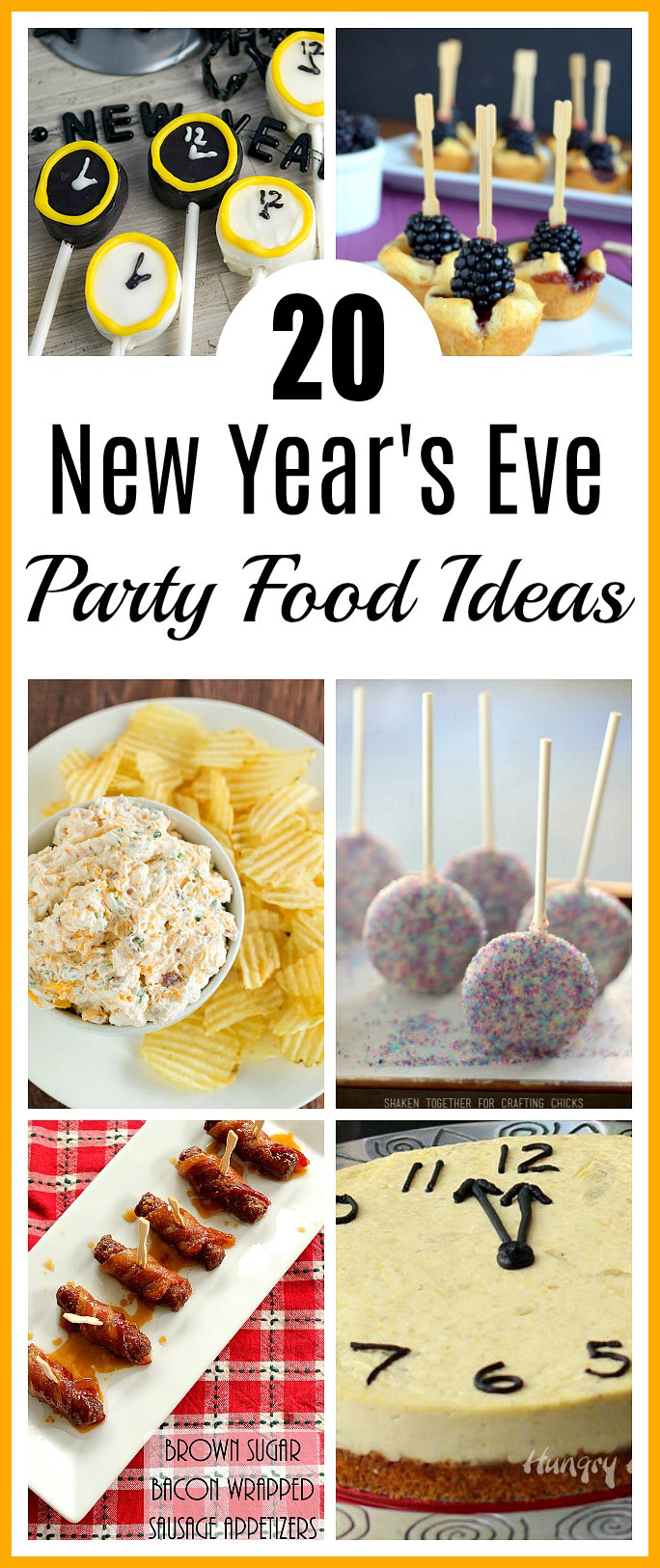 20 New Year's Eve Party Food Ideas- Bring in the New Year the tasty way with these delicious New Year's Eve party food ideas! You and your guests will love these recipes! #NewYearsEve #recipe #appetizer #partyFood #ACultivatedNest
