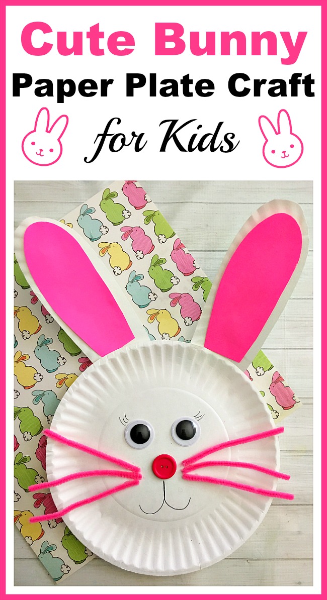 Cute Bunny Paper Plate Craft for Kids