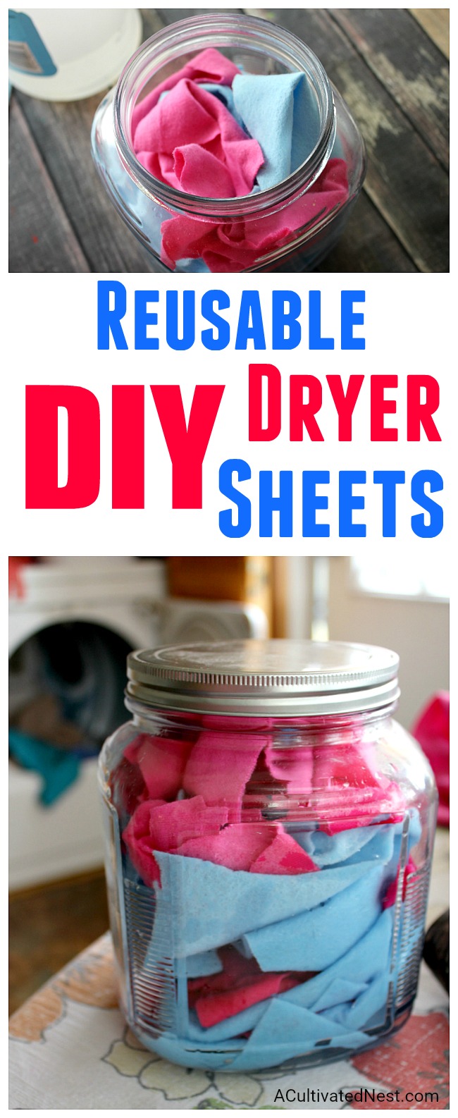 10 Frugal DIY Laundry Products- You can save a lot of money and avoid dangerous chemicals at the same time by making your own DIY laundry products. These 10 laundry products are so easy to make! | #diy #homemade #laundry #saveMoney #laundryDetergent #sprayStarch #ironing #fabricSoftener #dryerSheets #woolDryerBalls