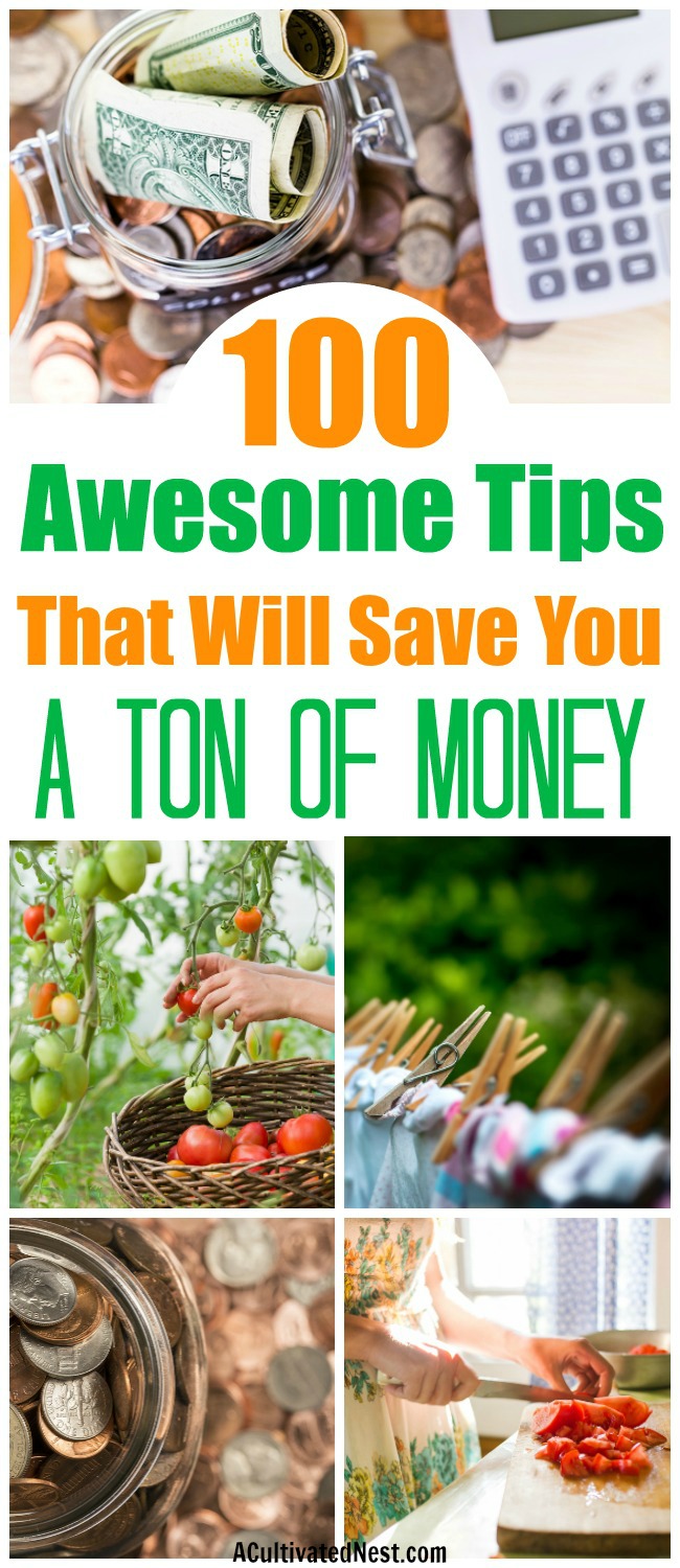100 Tips to Help You Live Within Your Means- Frugal living isn't difficult, if you know the right tips. To help you start living frugally, check out my 100 tips to help you live within your means! They're a lot easier to implement than you'd think, and can save you a lot of money! | frugality, ways to save money, reduce your expenses, get out of debt, #frugalLiving #saveMoney #moneySavingTips #debtFree