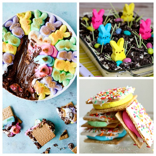 15 Easter Desserts to Make with Peeps- A fun and festive way to make delicious Easter recipes is by using Peeps! If you're a fan of Peeps chicks or bunnies, then you have to check out these 15 Easter desserts to make with Peeps! | ways to use extra Peeps, Easter treats, Easter snacks, colorful Easter desserts, bunny, sweet, food #Easter #Peeps #dessert #recipe