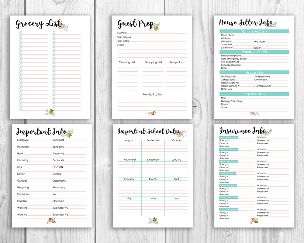 Household Supplies List Inventory Template  Home inventory, Inventory  printable, Home management binder