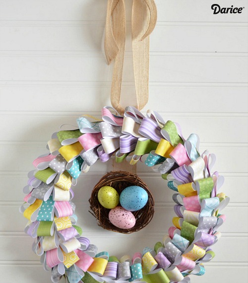 DIY Easter Ribbon Wreath Tutorial - Nemcsok Farms