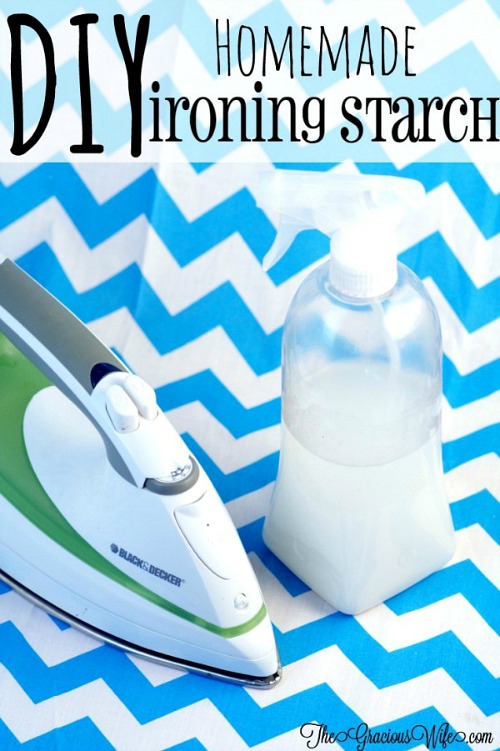 10 Frugal DIY Laundry Products- You can save a lot of money and avoid dangerous chemicals at the same time by making your own DIY laundry products. These 10 laundry products are so easy to make! | #diy #homemade #laundry #saveMoney #laundryDetergent #sprayStarch #ironing #fabricSoftener #dryerSheets #woolDryerBalls