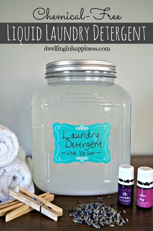 10 Frugal DIY Laundry Products- Stop paying for commercial, chemical-laden laundry products, and make your own! These DIY laundry products are inexpensive and easy to make, and you know exactly what's in them! | #diy #frugalLiving #homemade #laundry #laundryProducts #allNatural #waysToSaveMoney #moneySaving #moneySavingTips #savemoney #frugal