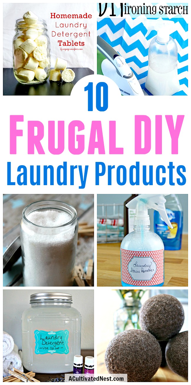 10 Frugal DIY Laundry Products