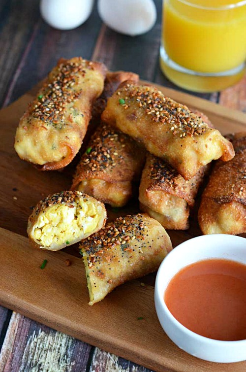 Bacon, Egg, and Cheese Egg Rolls