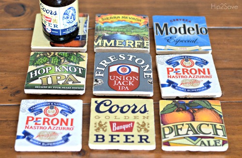 15 Homemade Coasters to Give as Gifts- Coasters make a wonderful gift for anybody on any occasion! For some fun inspiration, check out these 15 DIY coasters! They all make great gifts! | how to make your own coasters, Father's Day gift ideas, Mother's Day gift ideas, Teacher Appreciation Day gift ideas, #diy #homemadeGift #diyGift #craft #ACultivatedNest