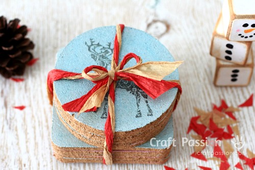15 DIY Coasters- Coasters make a wonderful gift for anybody on any occasion! For some fun inspiration, check out these 15 DIY coasters! They all make great gifts! | how to make your own coasters, Father's Day gift ideas, Mother's Day gift ideas, Teacher Appreciation Day gift ideas, #diy #homemadeGift #diyGift #craft #ACultivatedNest